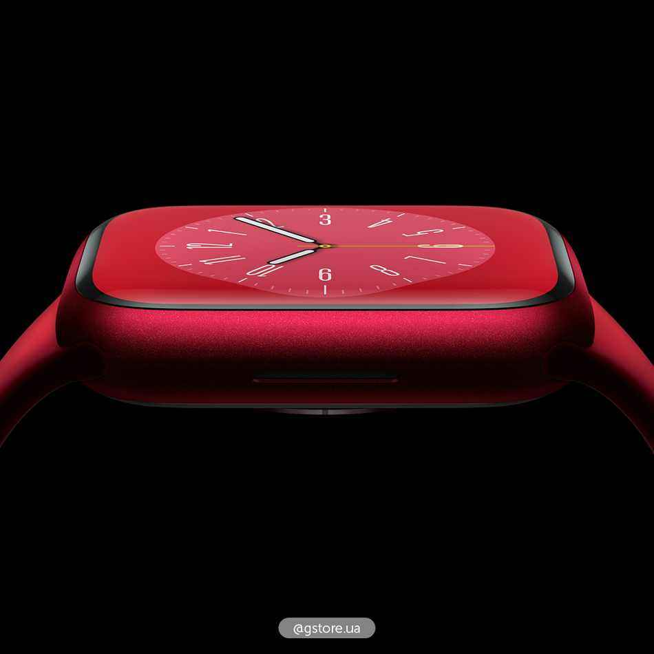 Apple Watch Series 8 45mm Red Aluminum Case with Red Sp. Band M/L (MNUU3)