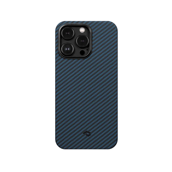 Чехол для iPhone 14 Pro Max Pitaka MagEZ Case 3 Twill 1500D Black/Blue (KI1408PM)