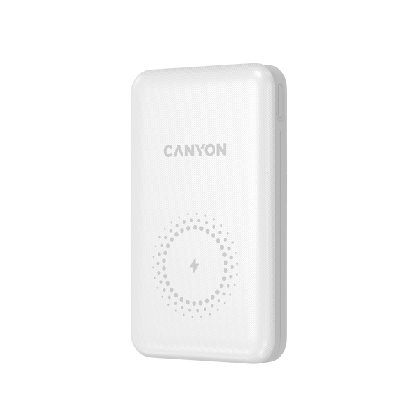 ПЗУ CANYON 18W PD+QC3.0+10W Magnet Wireless Charger 10000 mAh (White) CNS-CPB1001W