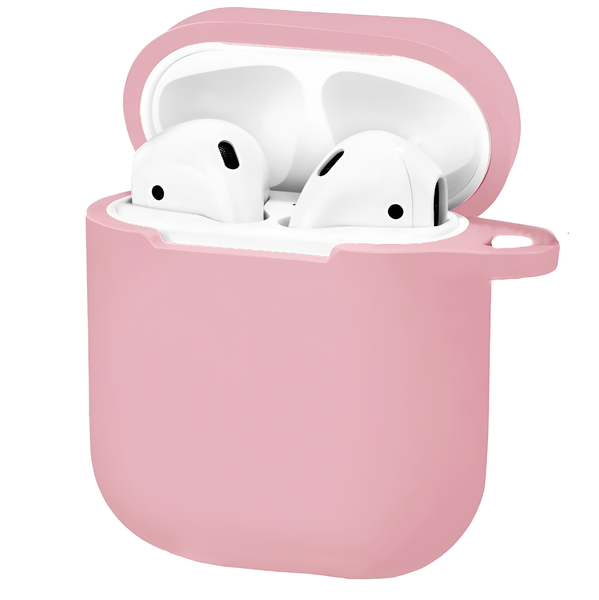 Чехол для AirPods Devia Naked Silicone with Loophole Series (Pink)