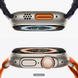 Apple Watch Ultra GPS + LTE 49mm Titanium Case with Orange Alpine Loop Large (MQFM3)