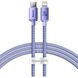 Кабель Baseus USB Type-C to Lightning Crystal Shine Series 20W 2m Purple (CAJY000305)
