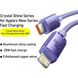 Кабель Baseus USB Type-C to Lightning Crystal Shine Series 20W 2m Purple (CAJY000305)