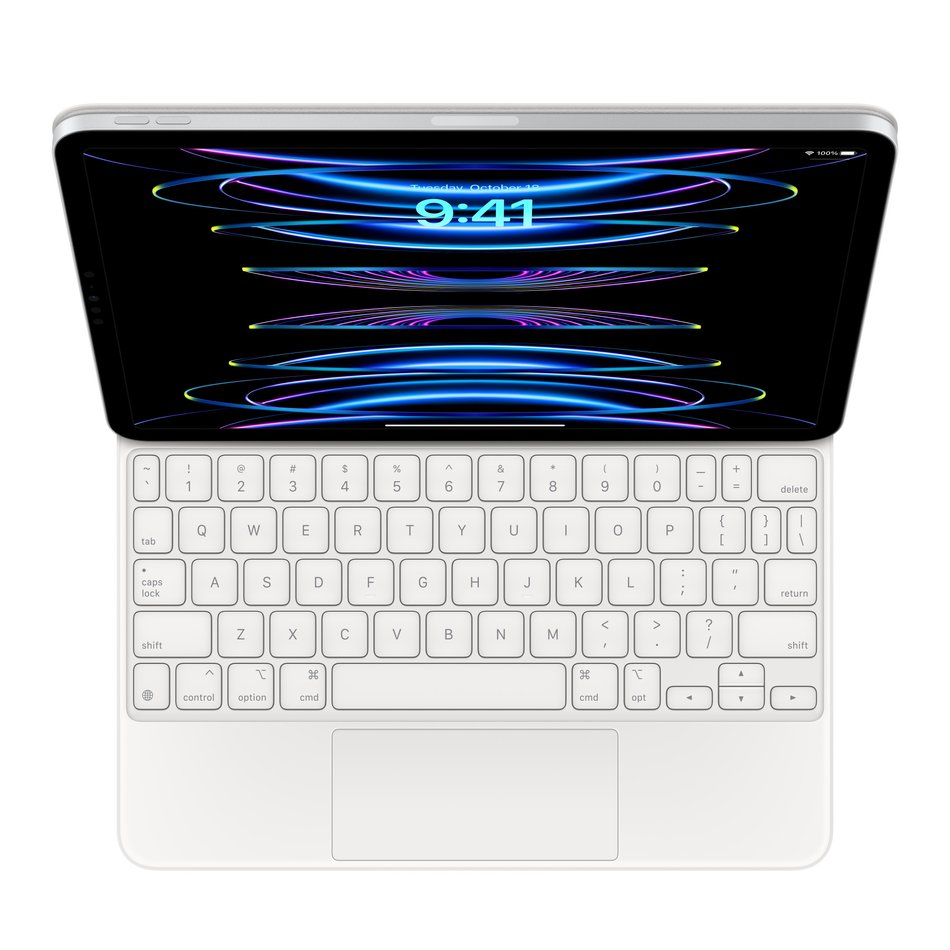 Чохол-клавіатура Apple Magic Keyboard для iPad Air 10,9"/11" (2020-2024)/iPad Pro 11" (2018-2022) White (MJQJ3)
