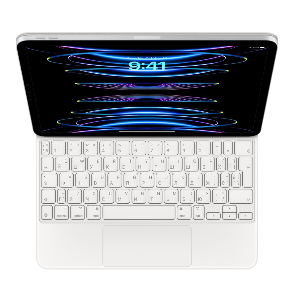 Чохол-клавіатура Apple Magic Keyboard для iPad Air 10,9"/11" (2020-2024)/iPad Pro 11" (2018-2022) White (MJQJ3) UA