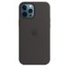 Чехол для iPhone 12 Pro Max OEM+ Silicone Case with Magsafe ( Black )