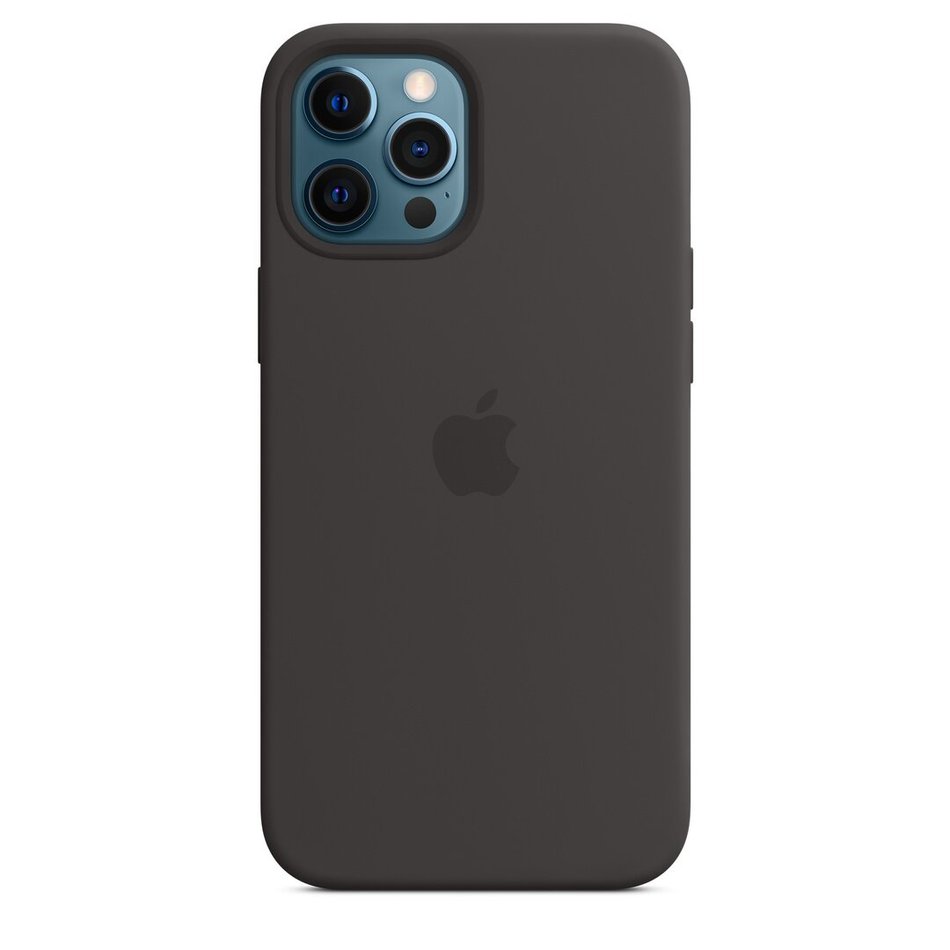 Чехол для iPhone 12 Pro Max OEM+ Silicone Case with Magsafe ( Black )