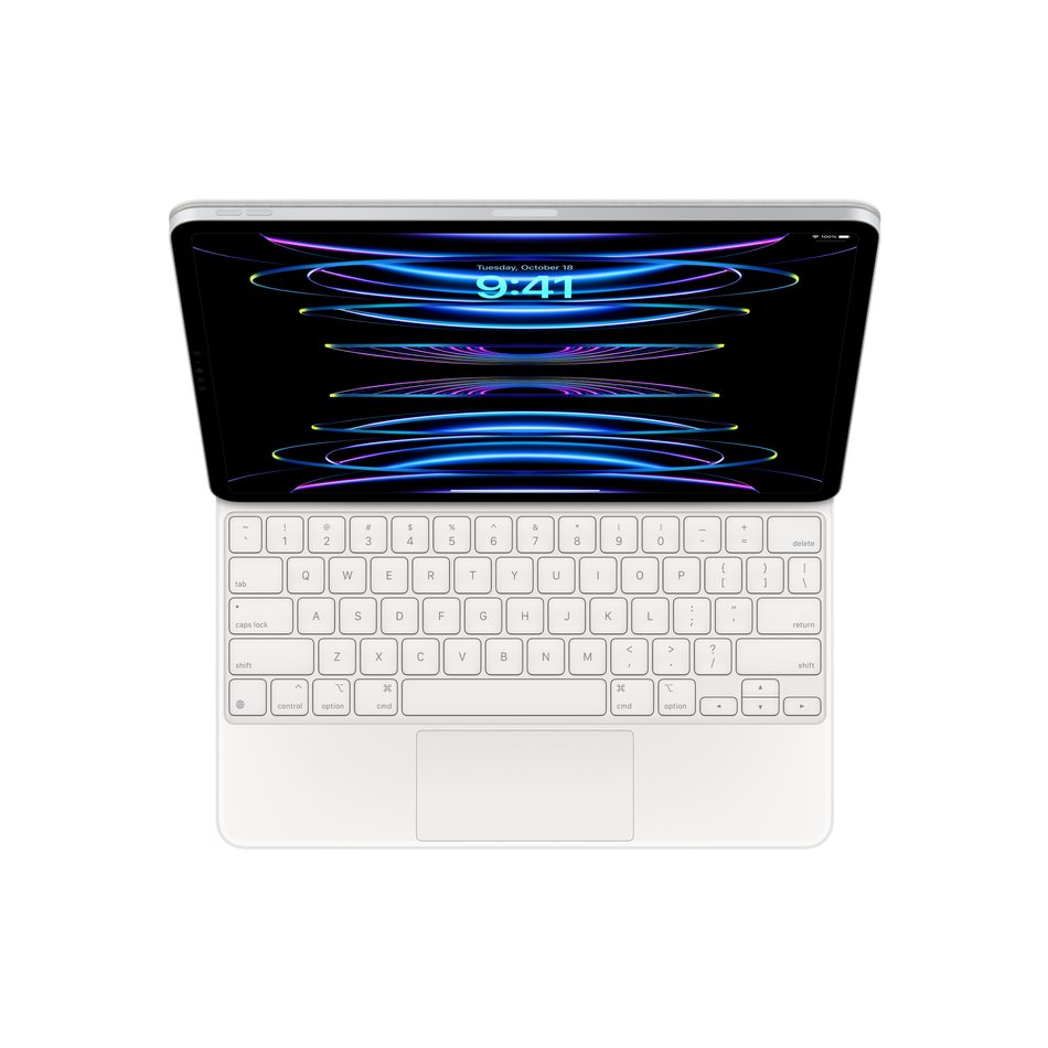 Чохол-клавіатура Apple Magic Keyboard для iPad Pro 12.9" (2018-2022)/Air 13" (M2) White (MJQL3)
