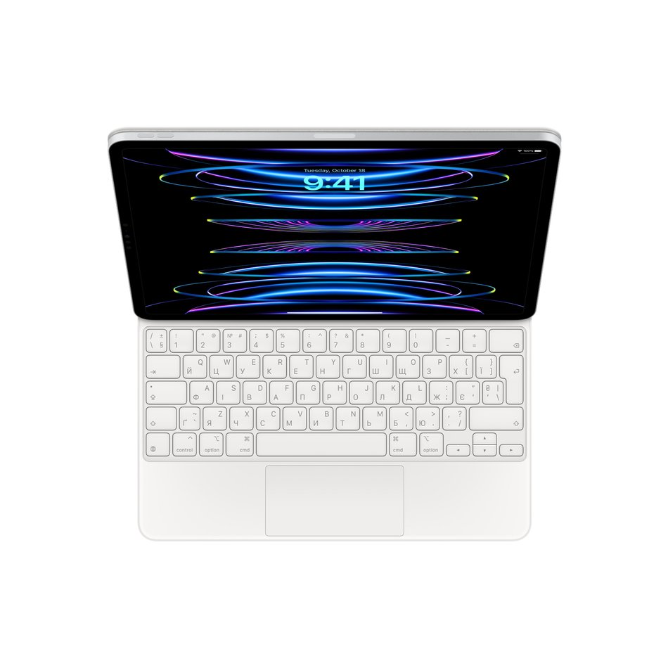 Чохол-клавіатура Apple Magic Keyboard для iPad Pro 12.9" (2018-2022)/Air 13" (M2) White (MJQL3) UA