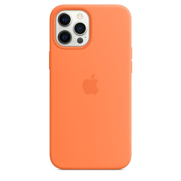 Чохол для iPhone 12 Pro Max OEM+ Silicone Case with Magsafe ( Kumquat )