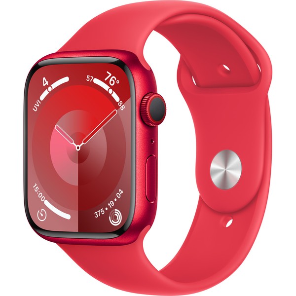 Apple Watch Series 9 GPS + Cellular 45mm PRODUCT RED Alu. Case w. PRODUCT RED S. Band - S/M (MRYE3)