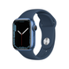 Apple Watch Series 7 41mm Blue Aluminum Case with Abyss Blue Sport Band (MKN13)