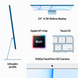 Apple iMac M1 24" 4.5K 1TB 16 RAM 8GPU Blue (Z12W000NV) 2021