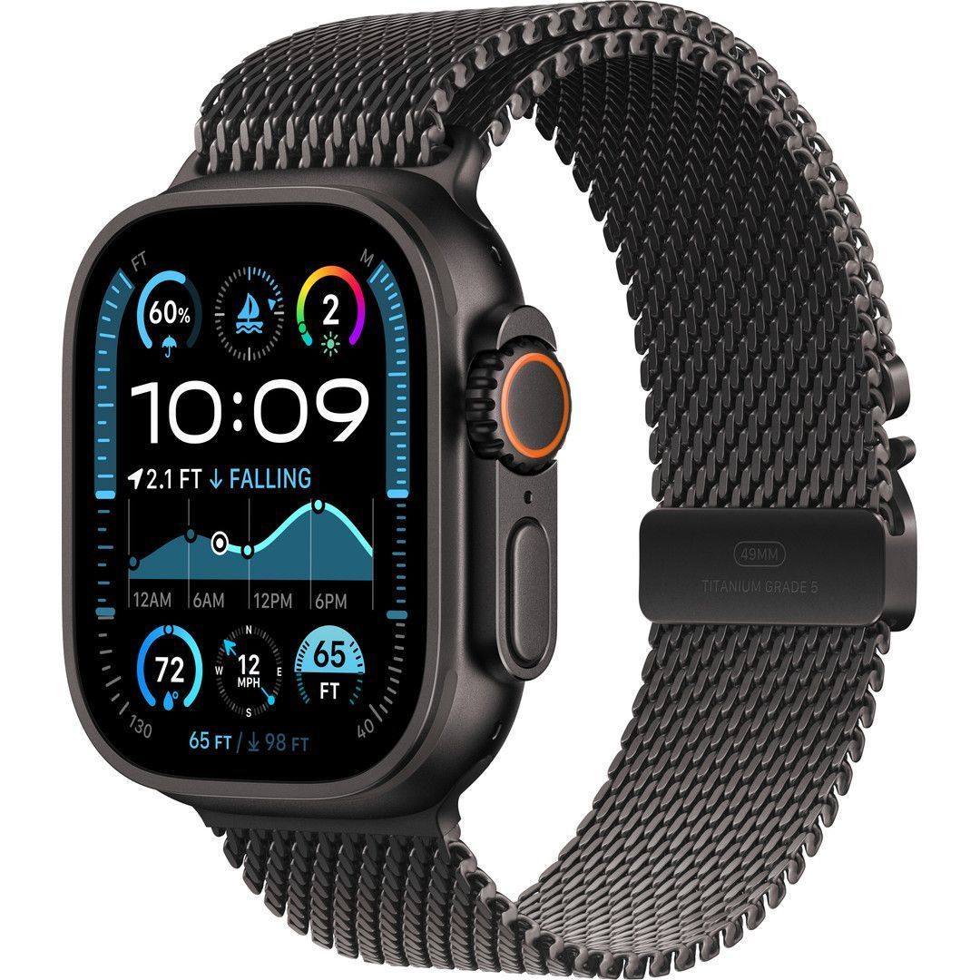Apple Watch Ultra 2 GPS + Cellular 49mm Black Titanium Case w Apple Watch Ultra 2 GPS + Cellular 49mm Black Titanium Case w
