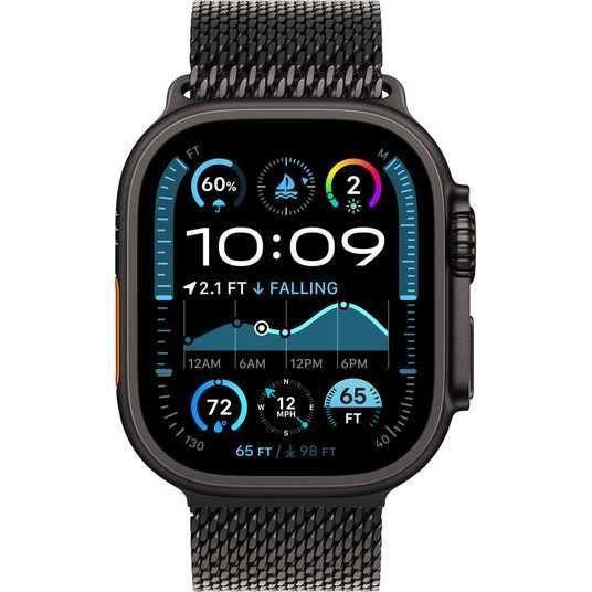 Apple Watch Ultra 2 GPS + Cellular 49mm Black Titanium Case w Apple Watch Ultra 2 GPS + Cellular 49mm Black Titanium Case w