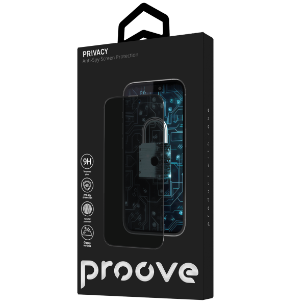 Захисне скло для iPhone 16 Proove Privacy Anty-Spy Protection (Black) PGPPRI160001