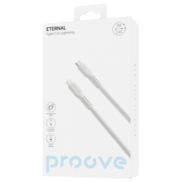 Кабель Proove Ethernal Type-C to Lightning 27W (2m) (White) CCET27002122