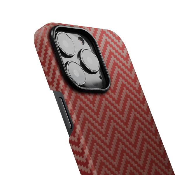 Чохол для iPhone 13 Pro Pitaka MagEZ Case 2 Herringbone Red/Orange (KI1307P)