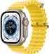Apple Watch Ultra GPS + LTE 49mm Titanium Case with Yellow Ocean Band (MNHG3)