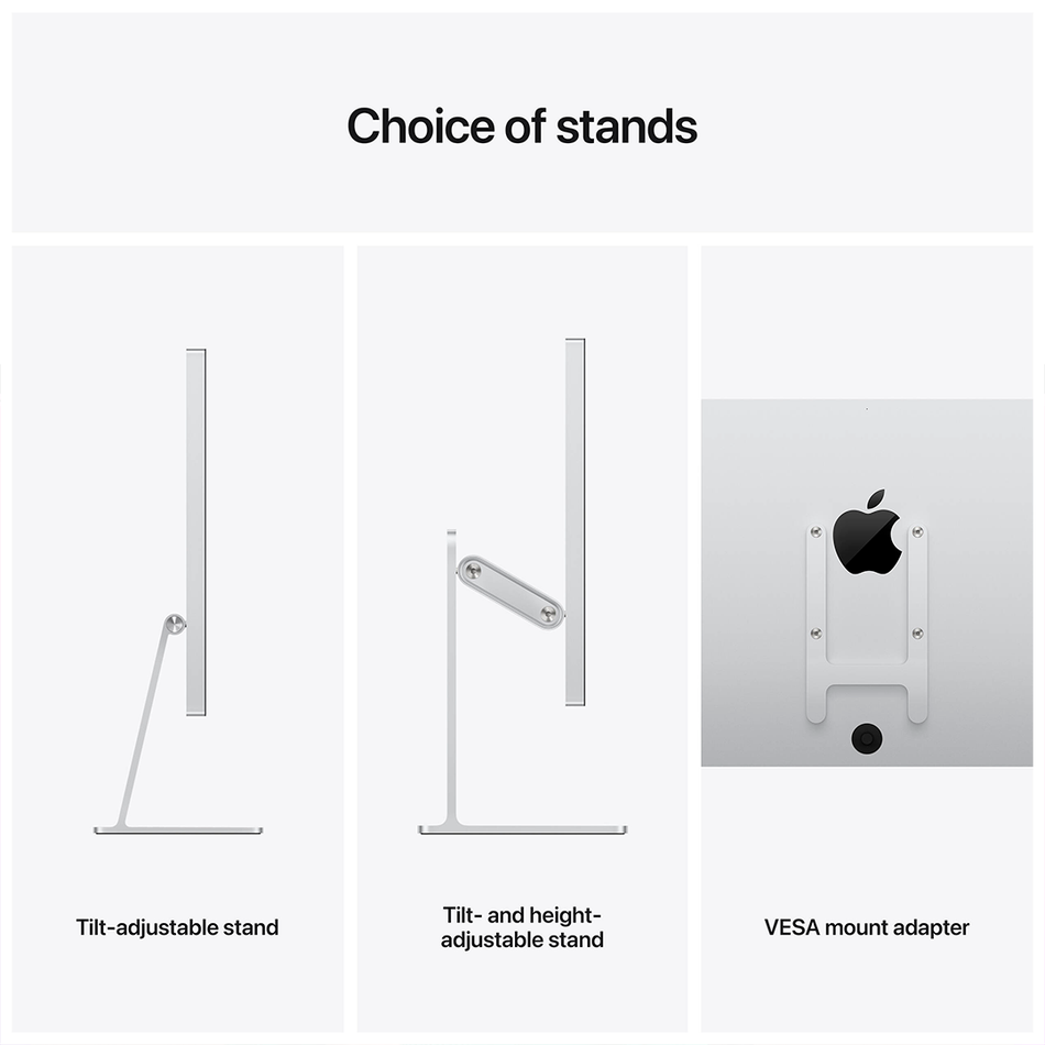 Apple Studio Display 27" (Standard Glass, Tilt Adjustable Stand) (MK0U3) UA