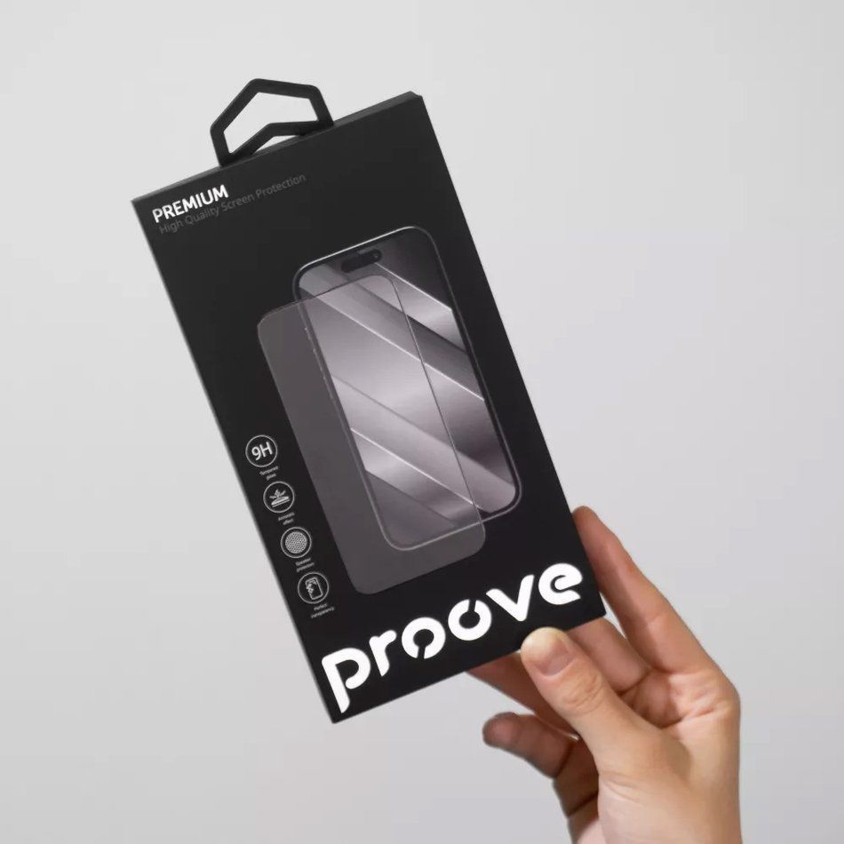 Защитное стекло для iPhone 17 Pro Proove Premium (Black)