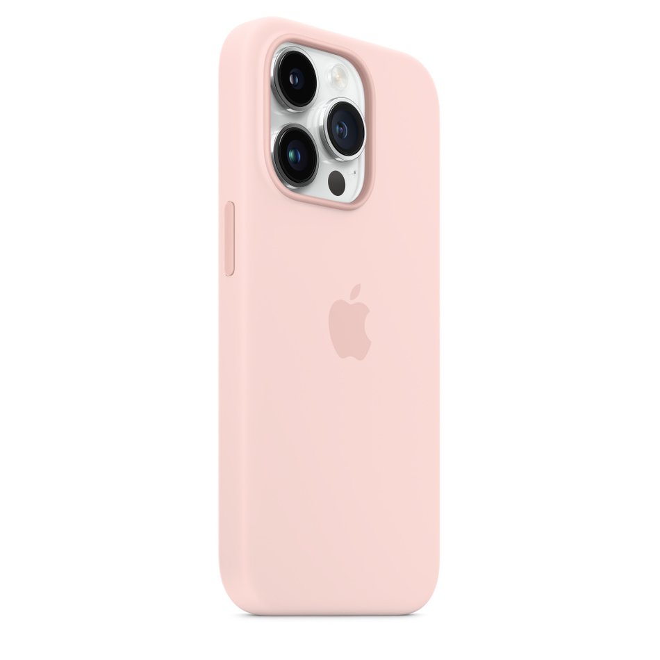 Чехол для iPhone 14 Pro Apple Silicone Case with MagSafe - Chalk Pink (MPTH3) UA
