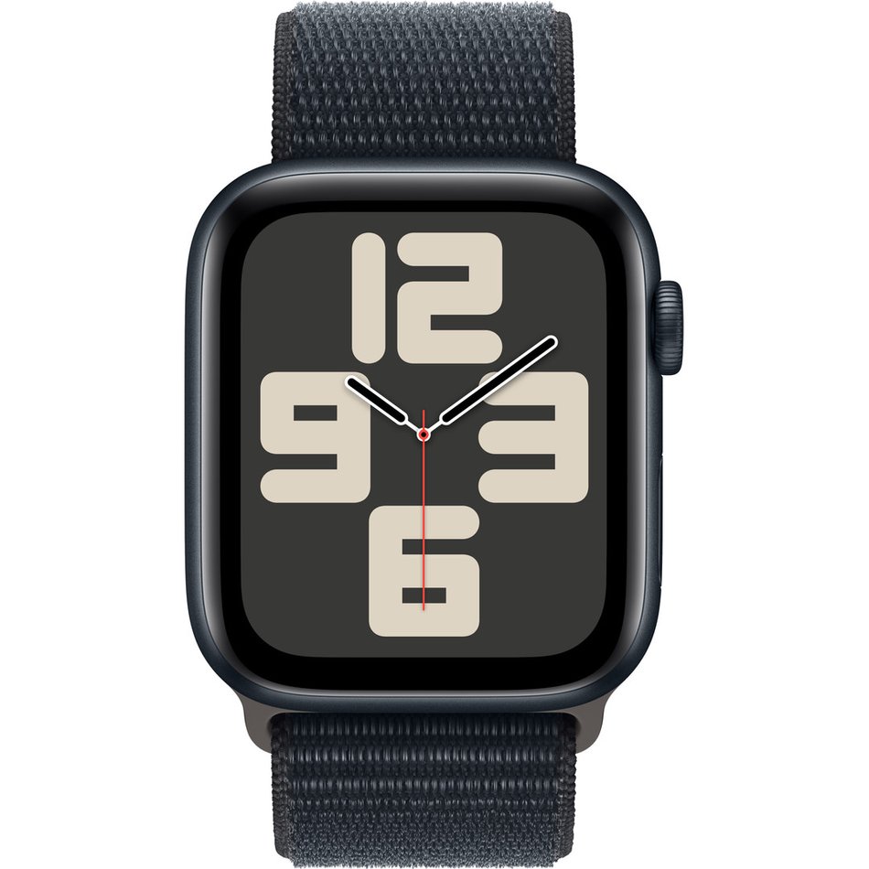 Apple Watch SE 2 44mm Midnight Aluminium Case with Midnight Sport Loop (MREA3)