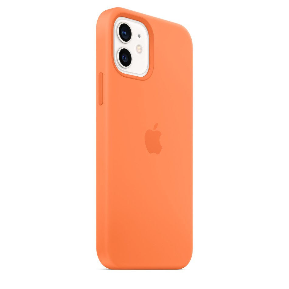 Чохол для iPhone 12 Pro OEM+ Silicone Case with Magsafe ( Kumquat )