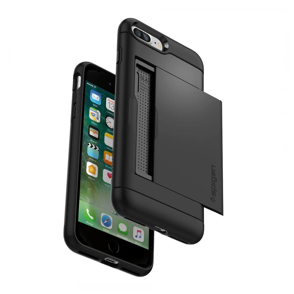 Чехол Spigen для iPhone 7+/8+ Slim Armor CS ( Black ) 043CS20528