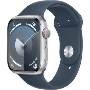 Б/У Apple Watch Series 9 GPS 45mm Silver Aluminum Case w. Storm Blue Sport Band