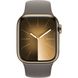 Apple Watch Series 9 GPS + Cellular 41mm Gold S. Steel Case w. Clay S. Band - S/M (MRJ53)
