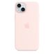 Чехол для iPhone 15 Plus Apple Silicone Case with MagSafe - Light Pink (MT143)