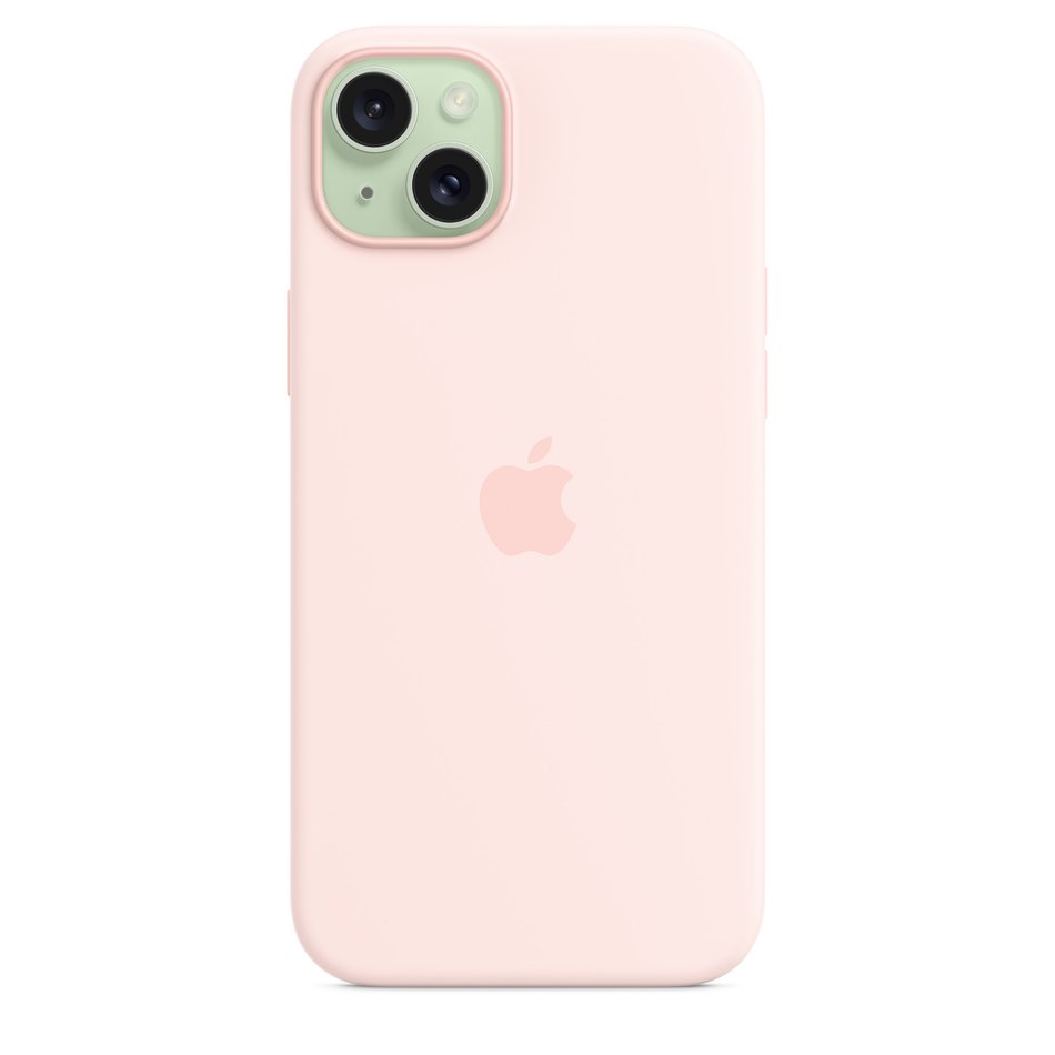 Чохол для iPhone 15 Plus Apple Silicone Case with MagSafe - Light Pink (MT143)