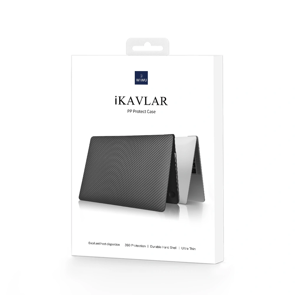 Чохол для MacBook Pro 14,2" (2021) A2442 WiWU iKavlar Laptop Case (Black)