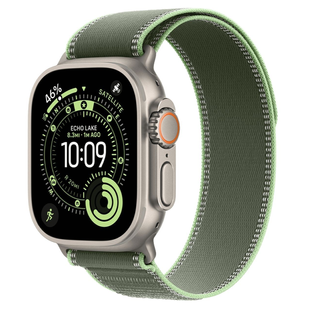 Apple Watch Ultra 3 GPS + Cellular 49mm Natural Tit. Case w. Green/Neon Trail Loop - M/L (MFT54)
