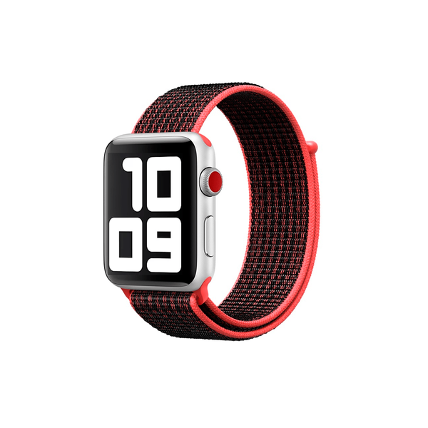 Ремінець для Apple Watch 38/40 mm OEM Woven Sport Loop ( Red/Black )