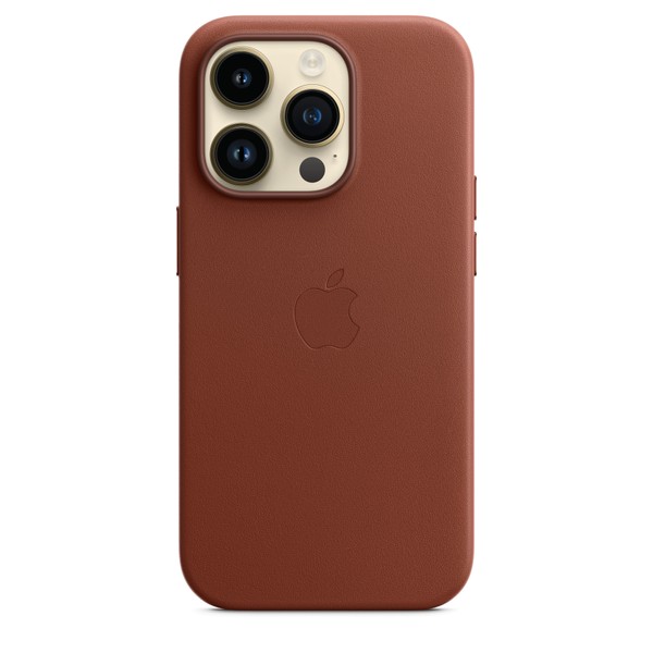 Чохол для iPhone 14 Pro OEM+ Leather Case wih MagSafe (Umber)