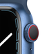 USED Apple Watch Series 7 GPS + LTE 41mm Blue Aluminum Case with Abyss Blue Sport Band (MKHC3)