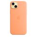 Чехол для iPhone 15 Plus Apple Silicone Case with MagSafe - Orange Sorbet (MT173)