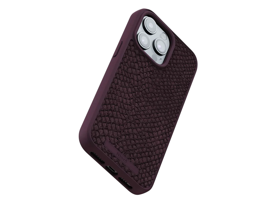 Чохол для iPhone 15 Pro Max Njord Salmon Leather MagSafe Case Rust (NA54SL03)