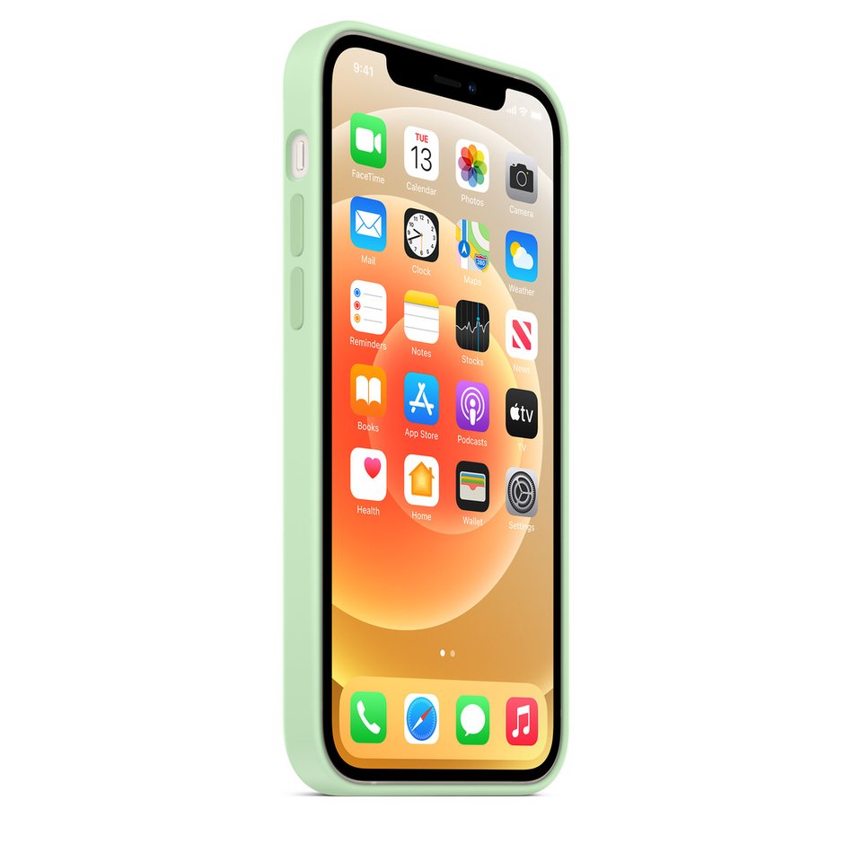 Чохол для iPhone 12/12 Pro Apple Silicone Case with Magsafe (Pistachio) (MK003) UA