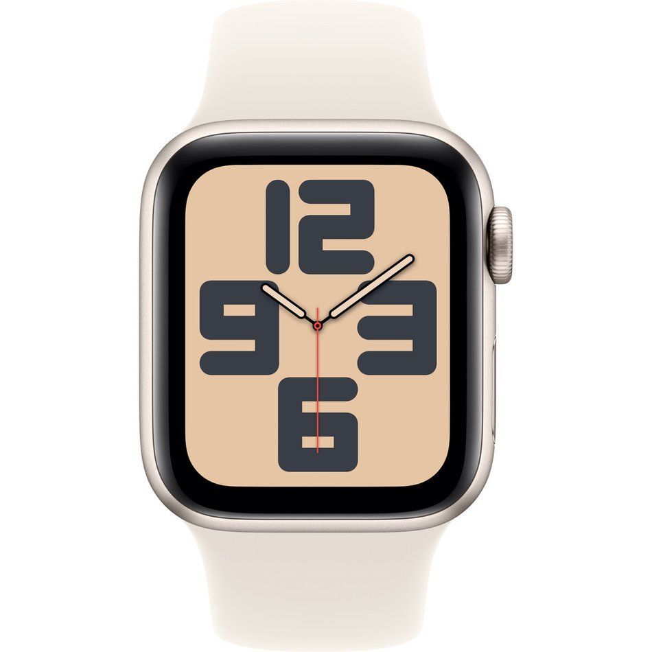 Apple Watch SE 2 GPS 40mm Starlight Aluminium Case w. Starlight Sport Band - S/M (MXEF3)