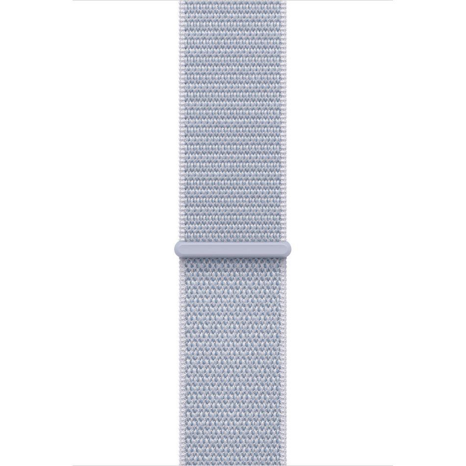 Apple Watch Series 10 GPS 46mm Silver Aluminum Case w. Blue Cloud Sport Loop (MWWN3)