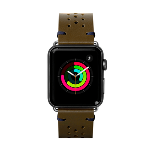 Ремінець для Watch 42/44/45/49 mm Laut Heritage (Olive) LAUT_AWL_HE_GN