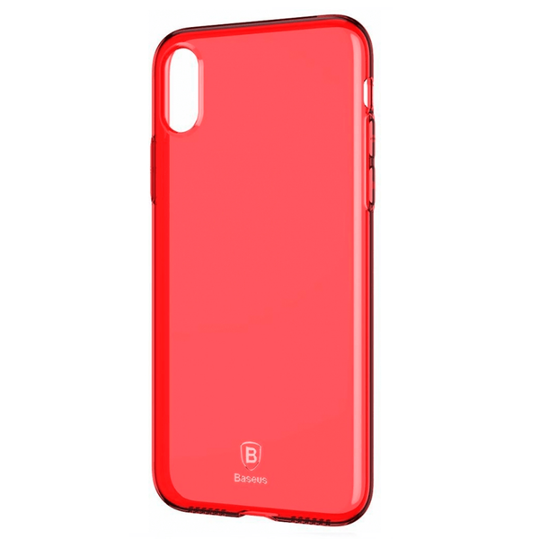 Чохол iPhone X Baseus Ultra Slim Case with Anti-Dust Jack (Red) ARAPIPHX-A09