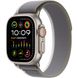 Apple Watch Ultra 2 GPS + Cellular 49mm Titanium Case with Green/Gray Trail Loop - M/L (MRF43) UA