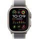 Apple Watch Ultra 2 GPS + Cellular 49mm Titanium Case with Green/Gray Trail Loop - S/M (MRF33) UA