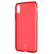 Чехол iPhone X Baseus Ultra Slim Case with Anti-Dust Jack (Red) ARAPIPHX-A09