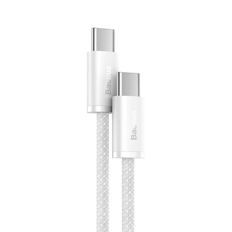 Кабель USB C to C 100W PD (2m) Baseus Dynamic Series (White) (CALD000302)