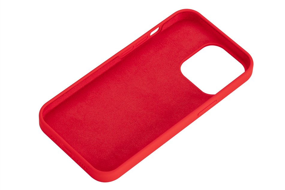 Чохол для iPhone 13 Pro 2E Basic Liquid Silicone (Red) 2E-IPH-13PR-OCLS-RD